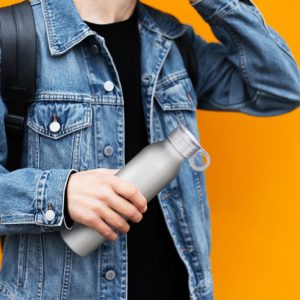 Borraccia in Alluminio 650ml Tappo Trasporto Borraccia in Alluminio 650ml foto