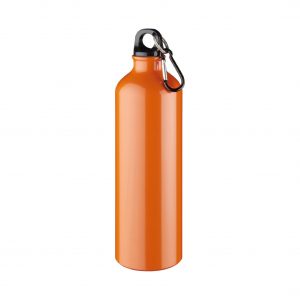 Borraccia con Moschettone 770ml Borraccia arancione in Alluminio 770ml