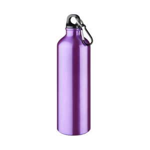 Borraccia con Moschettone 770ml Borraccia viola in Alluminio 770ml