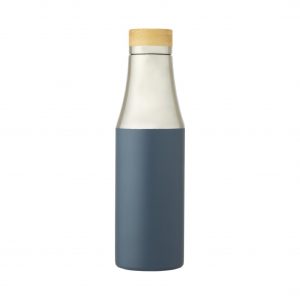 Borraccia Termica in Acciaio e Bambù Bottiglia termica bambu blu