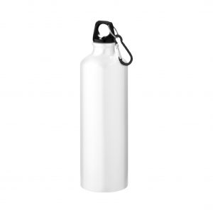 Borraccia con Moschettone 770ml Borraccia bianca in Alluminio 770ml