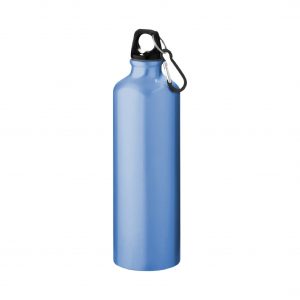 Borraccia con Moschettone 770ml Borraccia azzurra in Alluminio 770ml