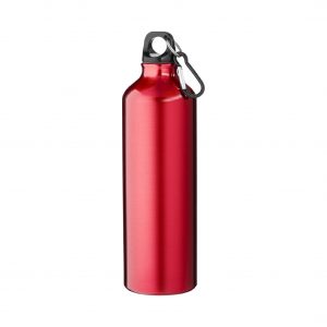 Borraccia con Moschettone 770ml Borraccia rossa in Alluminio 770ml