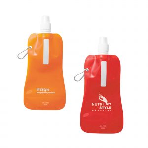 Borraccia pieghevole moschettone 480ml Borraccia pieghevole moschettone 480ml