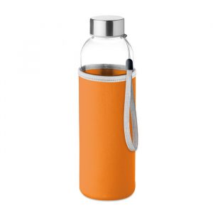 Bottiglia in Vetro 500ML con Custodia Colorata Bottiglia in Vetro 500ML con Custodia arancione