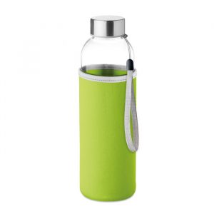 Bottiglia in Vetro 500ML con Custodia Colorata Bottiglia in Vetro 500ML con Custodia verde