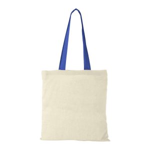 Shopper Cotone Naturale Manici Colorati 100gr Shopper Cotone Naturale Manici Colorati 100gr blu