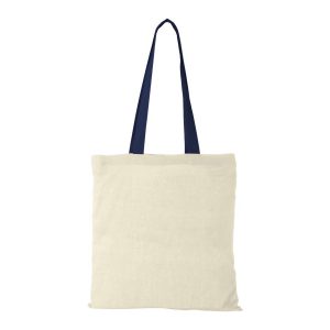 Shopper Cotone Naturale Manici Colorati 100gr Shopper Cotone Naturale Manici Colorati 100gr navy