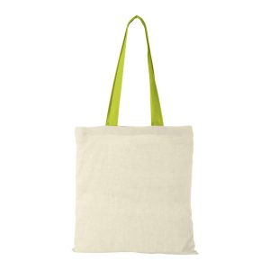 Shopper Cotone Naturale Manici Colorati 100gr Shopper Cotone Naturale Manici Colorati 100gr lime