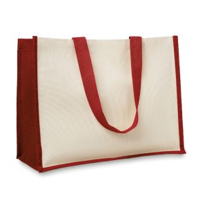 Borsa in Juta Personalizzata Borsa in Juta Personalizzata rossa