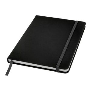 Taccuini A5 con Elastico Copertina Rigida e Pagine a Righe Personalizzati Taccuini A5 con Elastico Copertina Rigida e Pagine a Righe Personalizzati neri