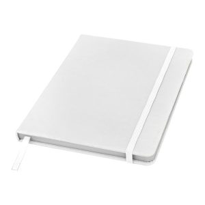 Taccuini A5 con Elastico Copertina Rigida e Pagine a Righe Personalizzati Taccuini A5 con Elastico Copertina Rigida e Pagine a Righe Personalizzati bianchi