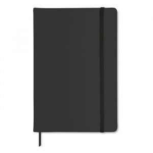 Taccuini A5 con Elastico Copertina Rigida e Pagine Neutre Personalizzati Taccuini A5 con Elastico Copertina Rigida e Pagine Neutre Personalizzati neri