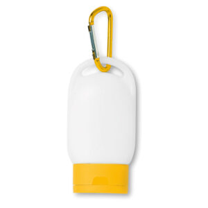 Crema solare personalizzata giallo