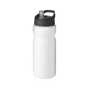 H2o bianco nero Borraccia Sportiva con Cannuccia H2O Active® bianco nero