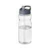 Borraccia Sportiva con Cannuccia H2O Active® trasparente antracite