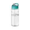 Borraccia Sportiva con Cannuccia H2O Active® trasparente azzurro