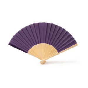 Ventagli Personalizzati in Bambù viola Ventagli Personalizzati Economici in Bambù